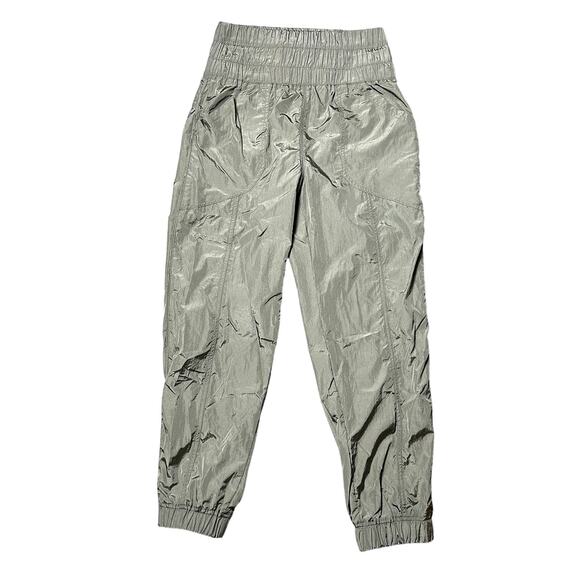 Free People Movement Army Green Nylon Joggers - Picture 1 of 7